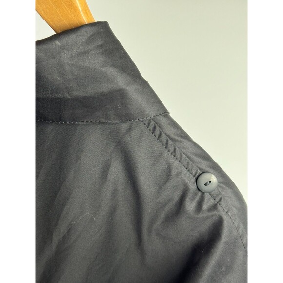 Planet by Lauren G Poplin Shirt One Size Black Boxy Oversized Modern Minimalist - Picture 9 of 15